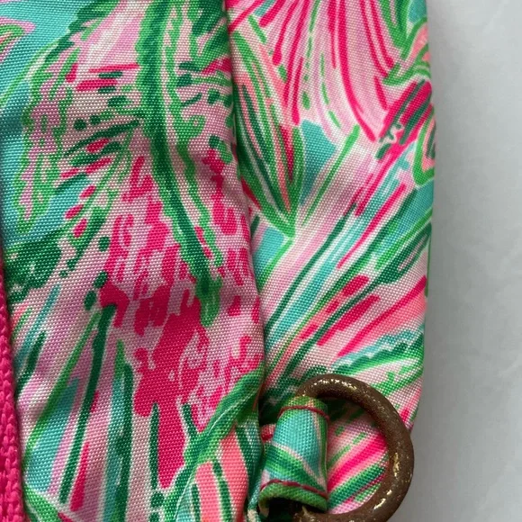 Lilly Pulitzer Pink & Green Floral Cooler Backpack - Picture 6 of 7